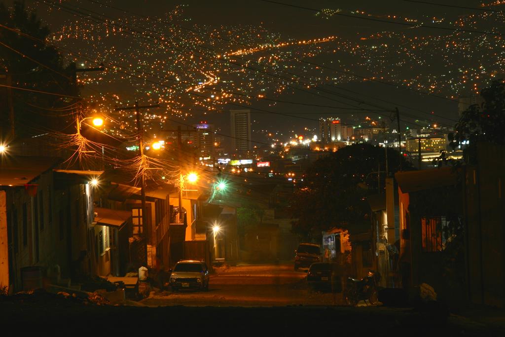 Smuk og idyllisk honduransk nat.